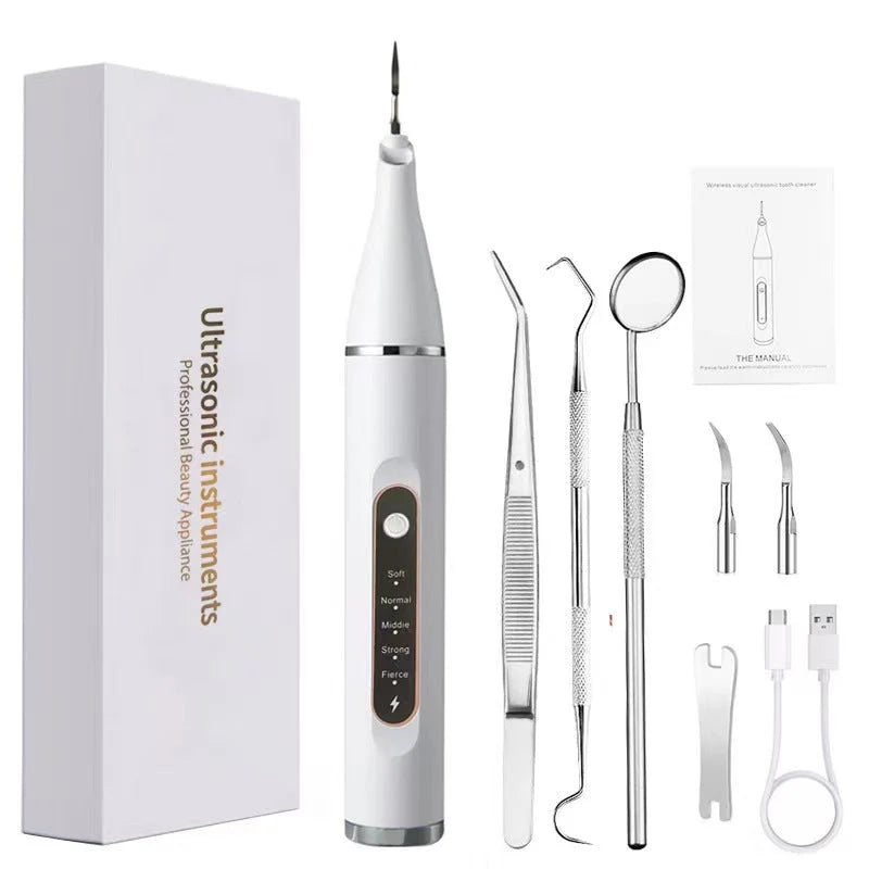 Ultrasonic Dental Cleaner 5 Cleaning Levels Rechargeable Cordless