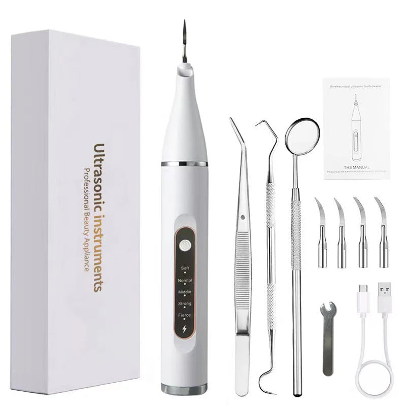 Ultrasonic Dental Cleaner 5 Cleaning Levels Rechargeable Cordless