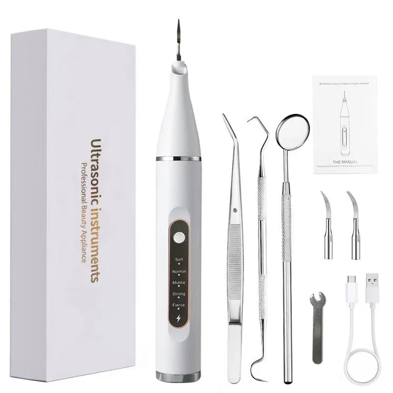 Ultrasonic Dental Cleaner 5 Cleaning Levels Rechargeable Cordless
