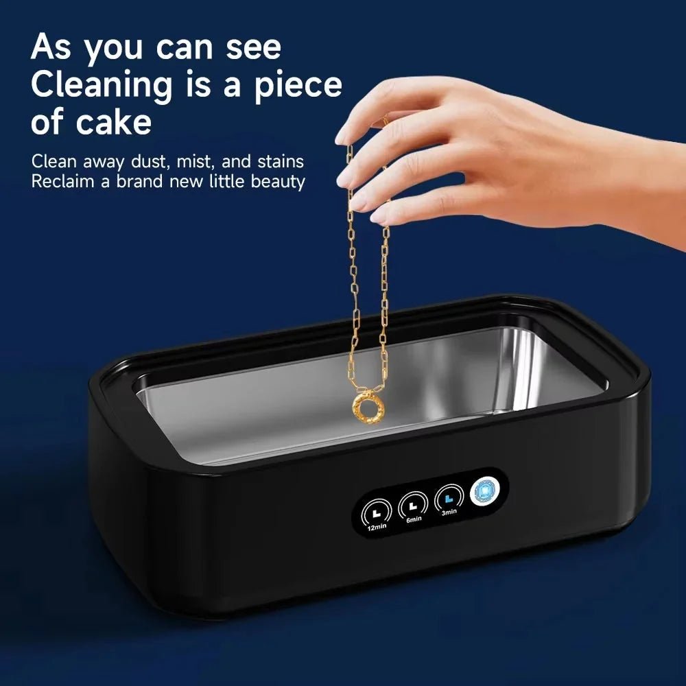 Ultrasonic Jewelry Cleaner 49 kHz Stainless Steel 650 ml