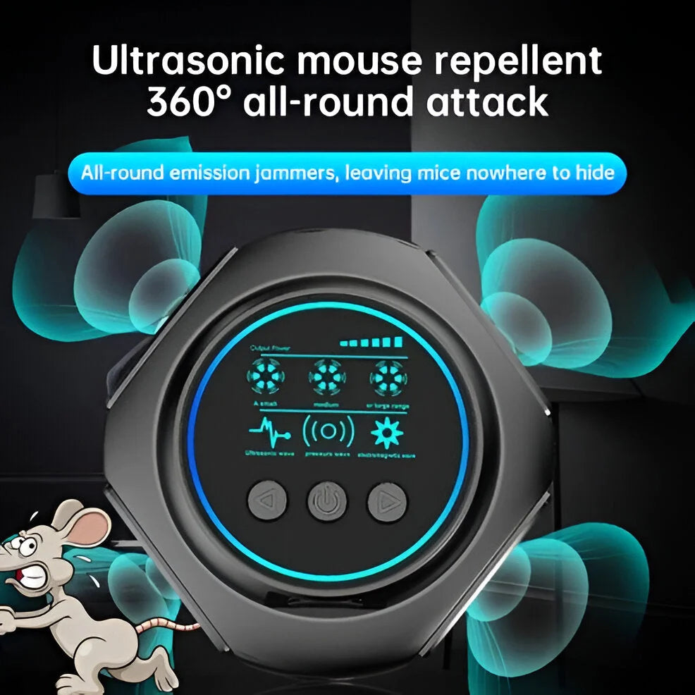 Ultrasonic Pest Repeller Chemical-Free Plug-In 3,200 Sq Ft