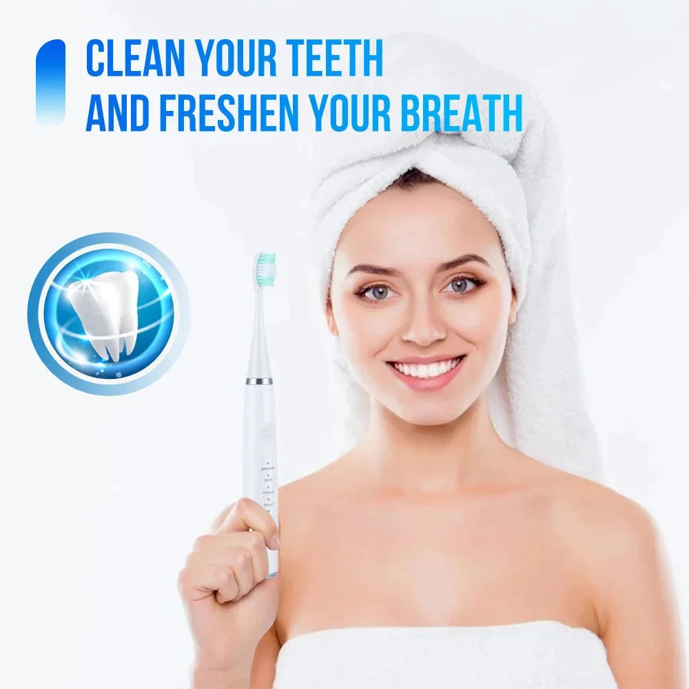 Ultrasonic Tooth Cleaner 5 Adjustable Levels Waterproof
