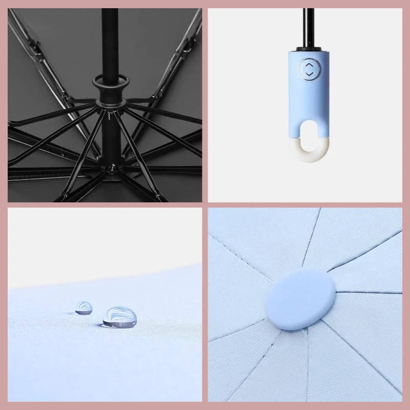 Umbrella Auto-Open 360 Degree Rotating Handle Water-Repellent