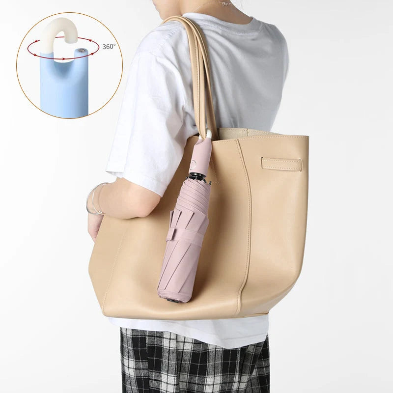 Umbrella Auto-Open 360 Degree Rotating Handle Water-Repellent