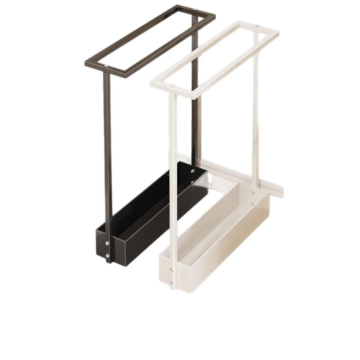Umbrella Holder Slim Metal Frame Removable Drip Tray Dual Storage