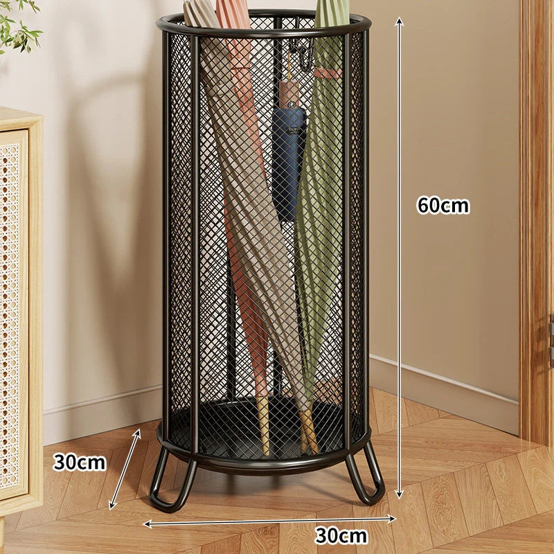 Umbrella Stand Metal Mesh Freestanding Raised Ring Base