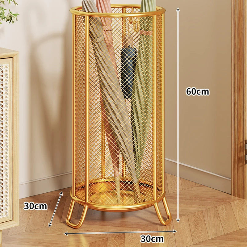 Umbrella Stand Metal Mesh Freestanding Raised Ring Base