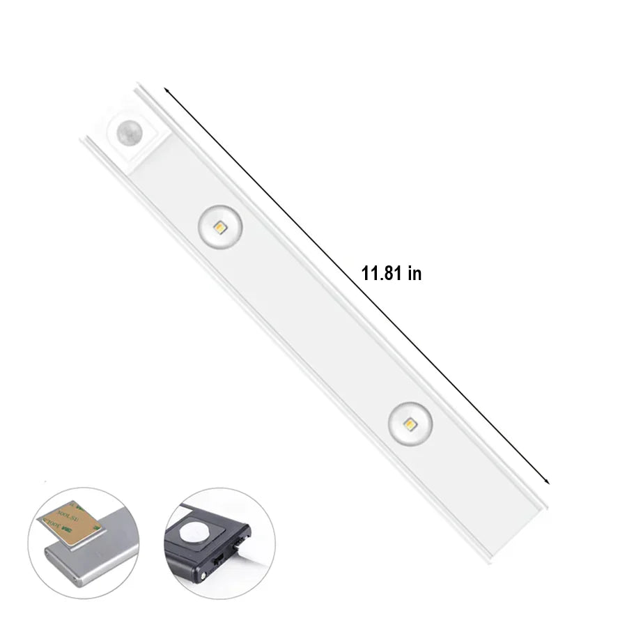 Under Cabinet LED Light Motion Sensor & Rechargeable Battery