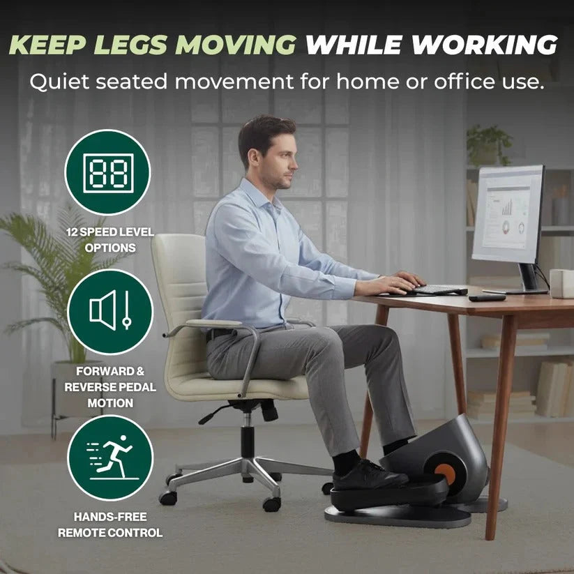 Under-Desk Elliptical Quiet Motor Remote & LCD