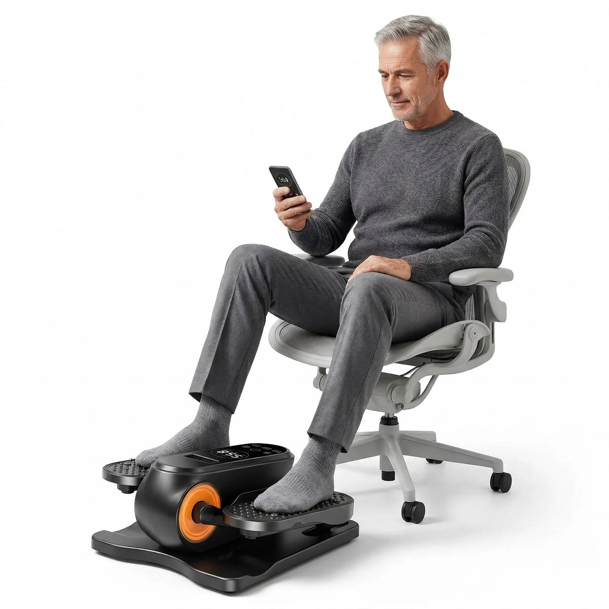 Under-Desk Elliptical Whisper-Quiet Remote & 12 Preset Programs