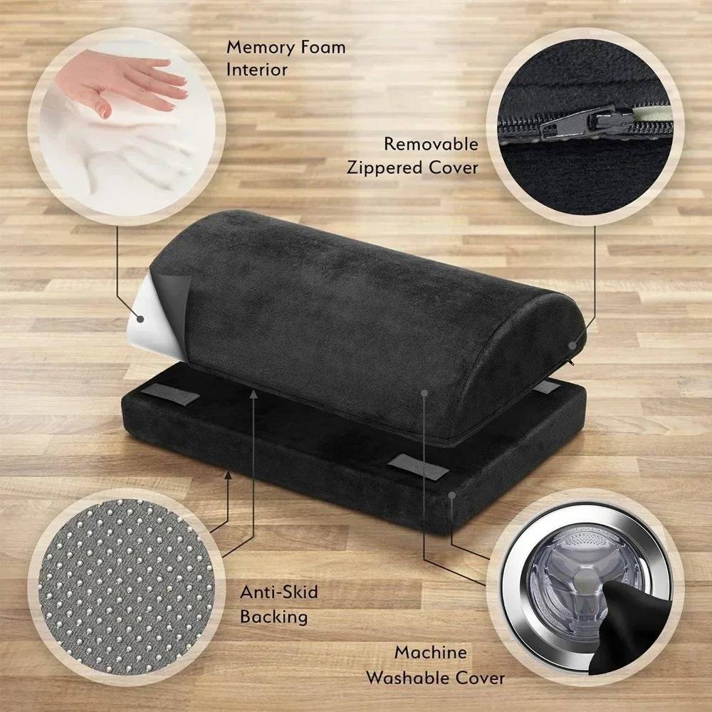 Under Desk Foot Rest Memory Foam Adjustable Height