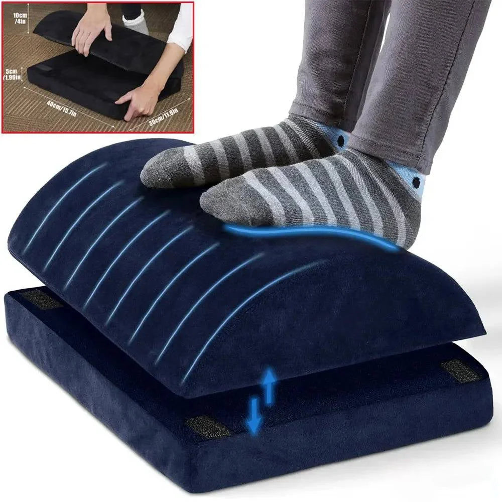 Under Desk Foot Rest Memory Foam Adjustable Height