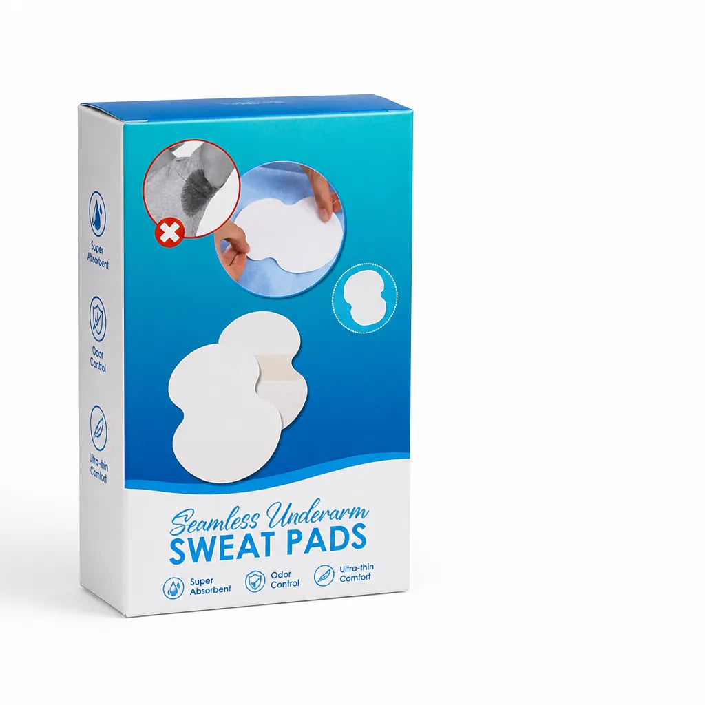 Underarm Sweat Pads Seamless Adhesive Absorbent Odor Control