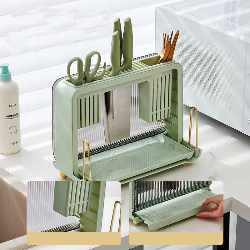 Utensil Holder Multifunctional Removable Drip Tray