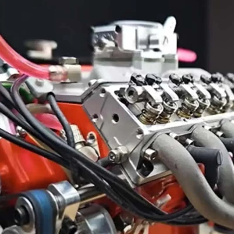 V8 Engine Model Kit Realistic Photo Assembly Guide