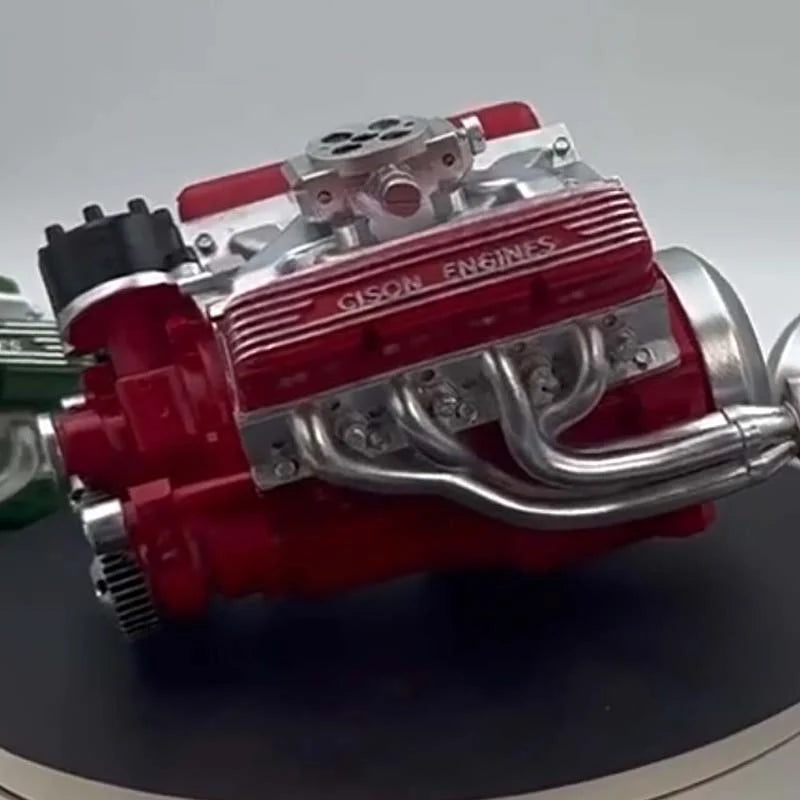 V8 Engine Model Kit Realistic Photo Assembly Guide