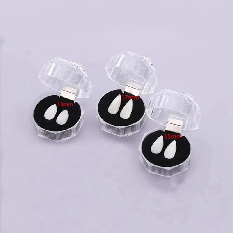 Vampire Fangs Lightweight Plastic Pointed Costume Teeth Four Sizes