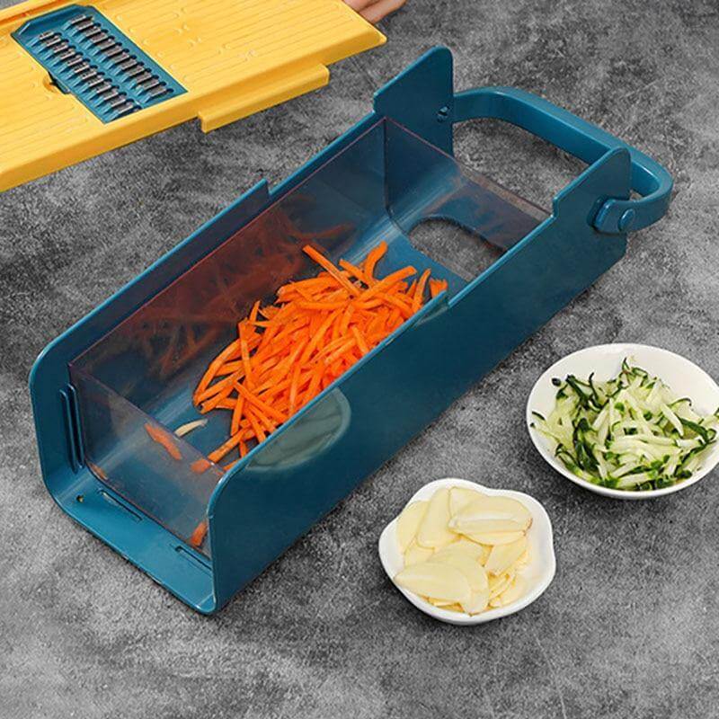 Vegetable Slicer Stainless Steel 4 Blades Detachable Container
