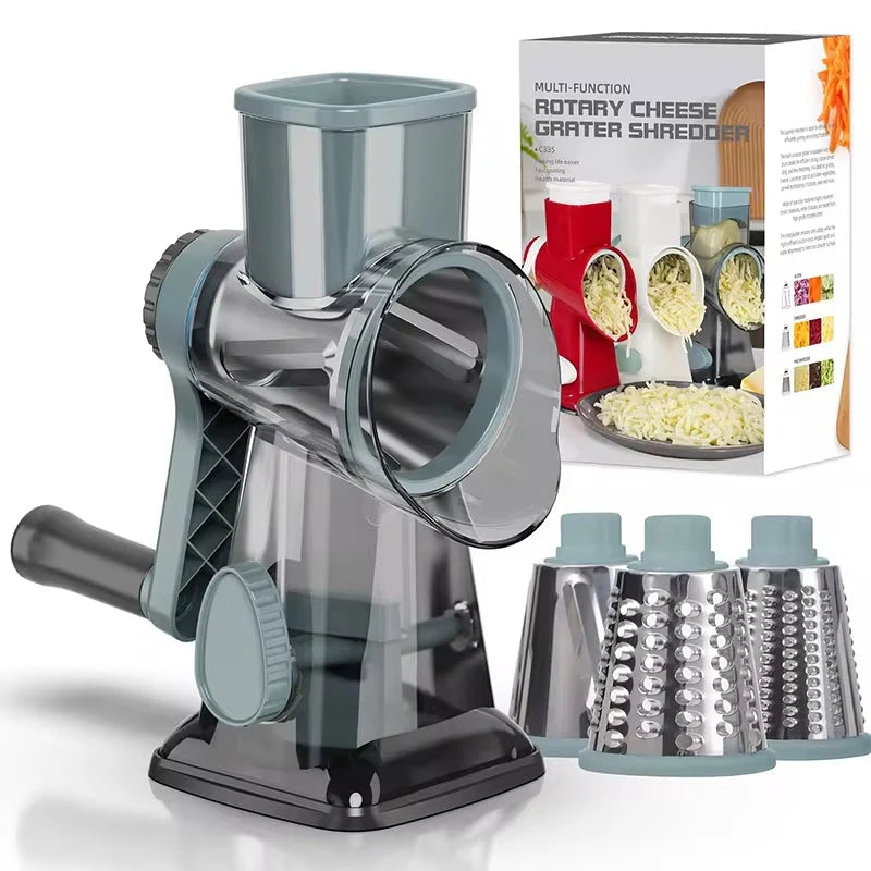 Vegetable Slicer Stainless Steel Multi-Blade Ergonomic Handle