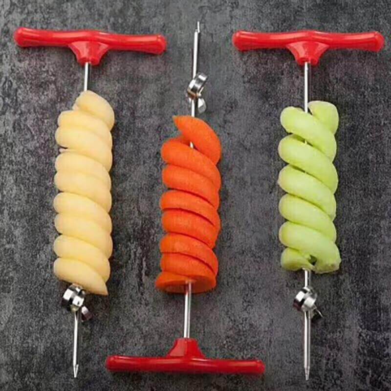 Vegetable Spiralizer Stainless Steel Manual Rotating Cutter