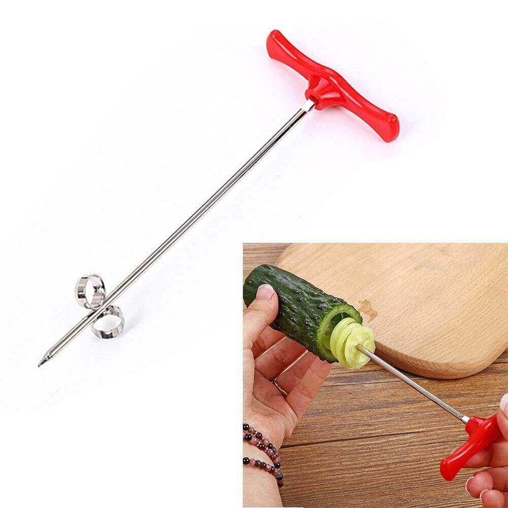 Vegetable Spiralizer Stainless Steel Manual Rotating Cutter