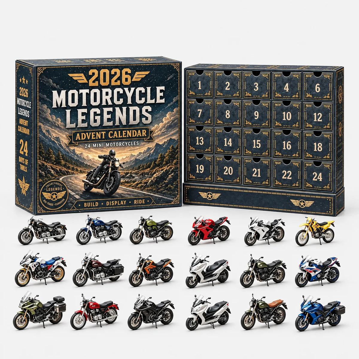 Vehicle Advent Calendar Die-Cast 24 Miniature Models