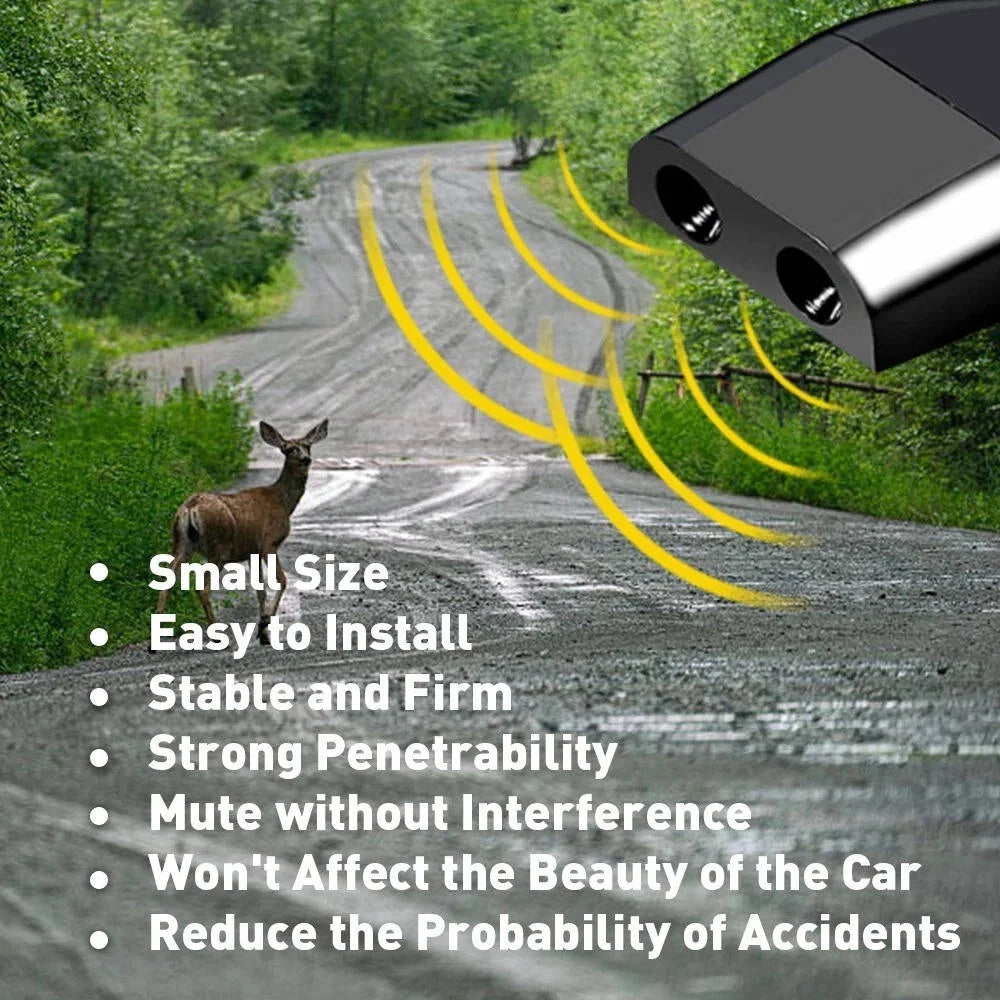 Vehicle Deer Whistles Speed-Activated 8-Piece No-Drill Tape Mount