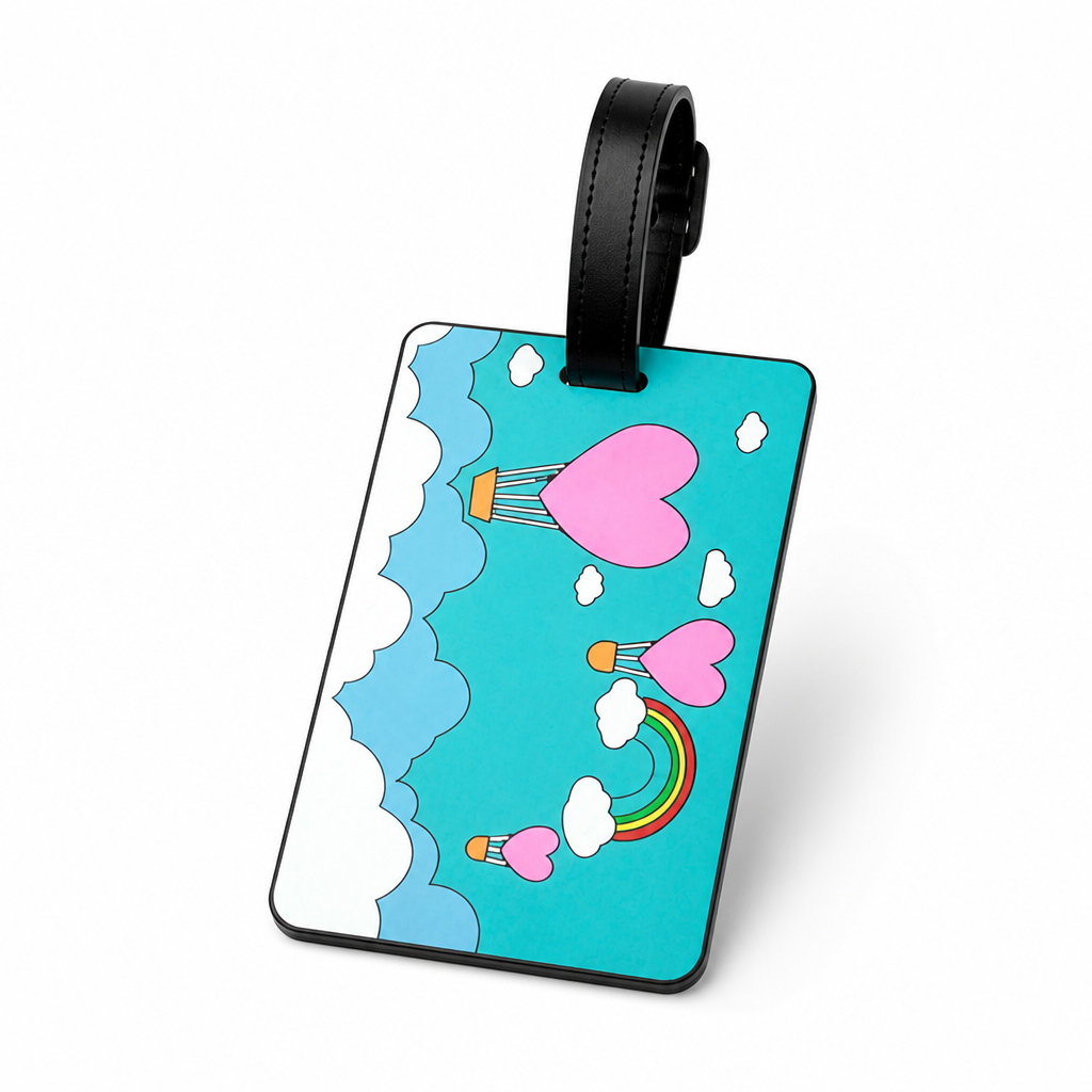 Vibrant Durable Luggage Tag (Secure Strap & Transparent ID Window)