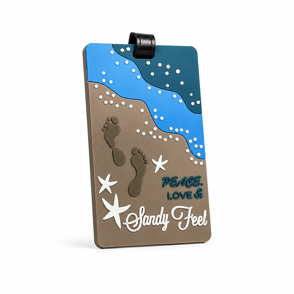 Vibrant Durable Luggage Tag (Secure Strap & Transparent ID Window)