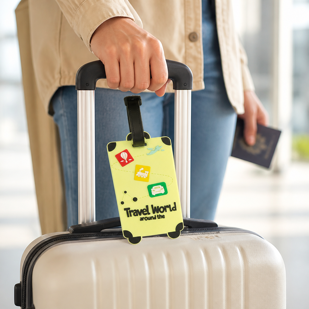 Vibrant Print Clear ID Window Luggage Tag