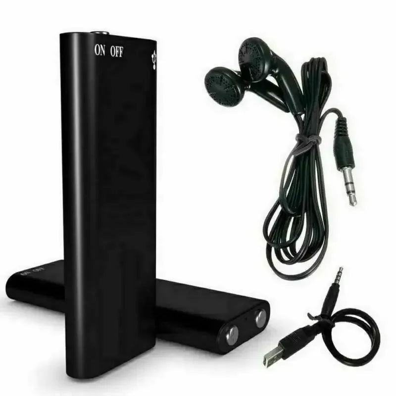 Voice Recorder Voice-Activated Built-In Magnet 13-Hour Battery