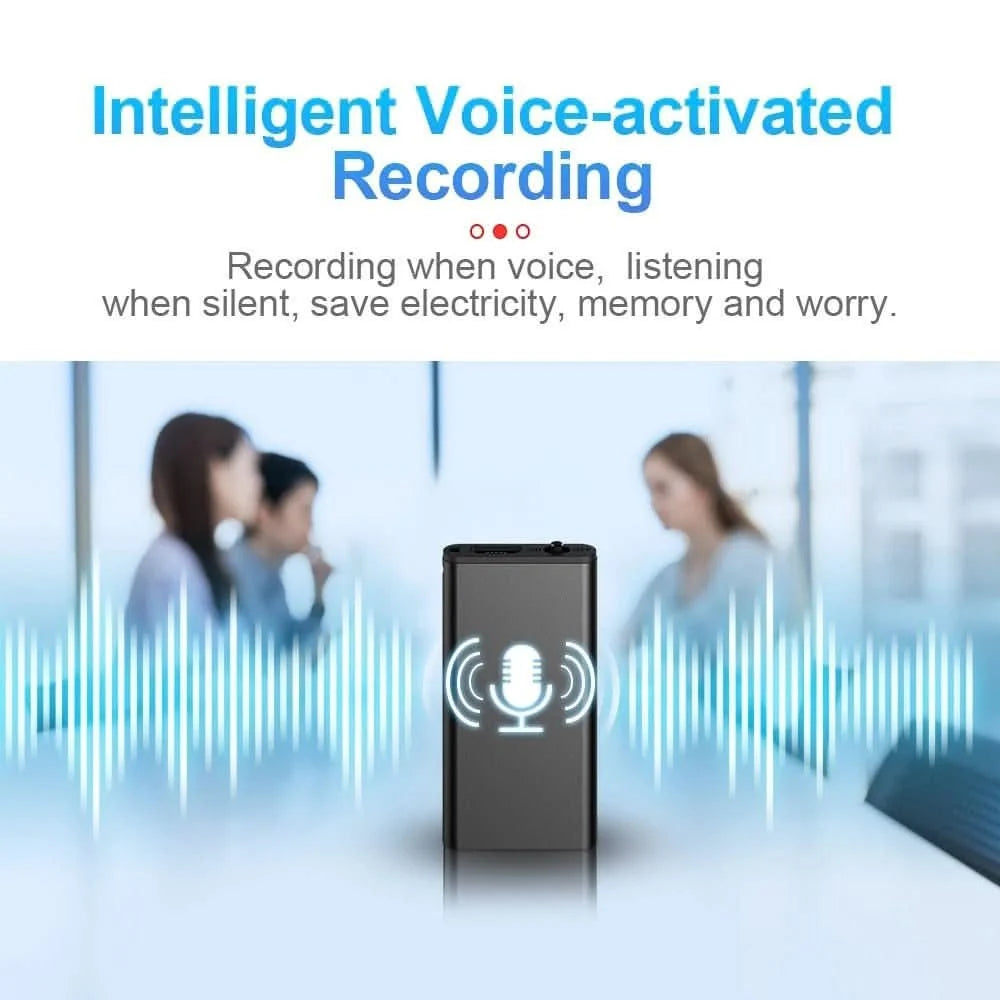 Voice Recorder Voice-Activated Up to 50 Hours USB-C