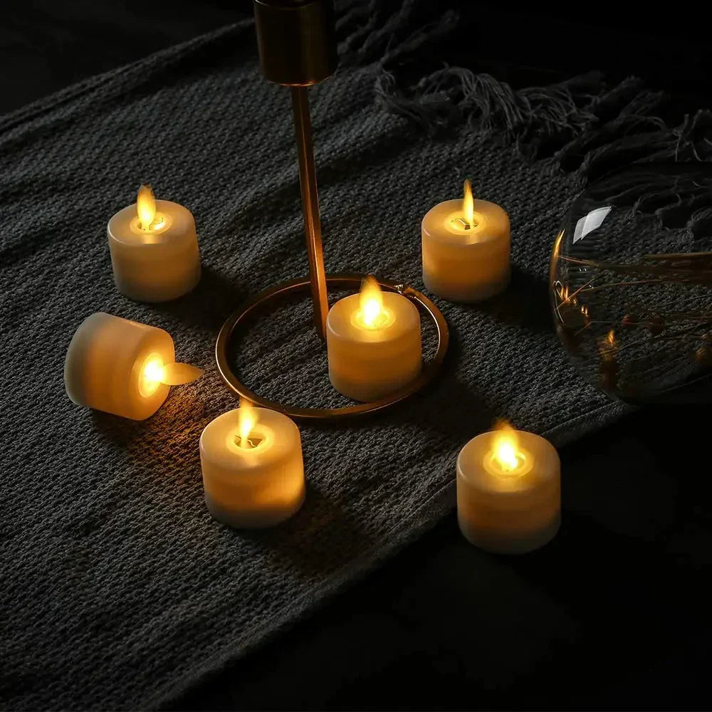 Votive Candles Flickering Warm White & Remote Control