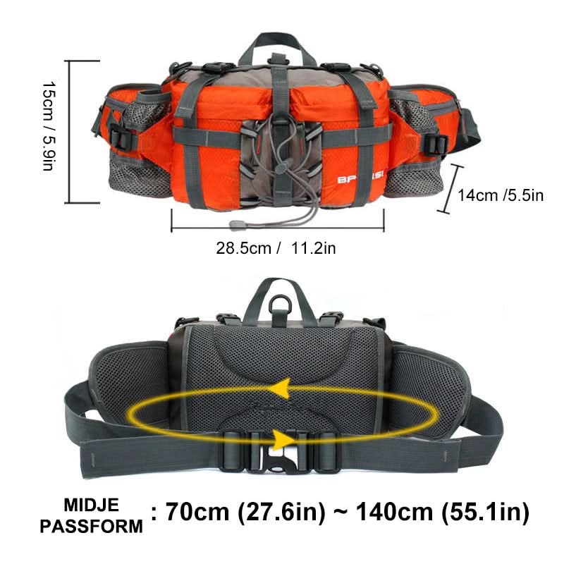 Waist Bag Waterproof Nylon Hands-Free Compact Design