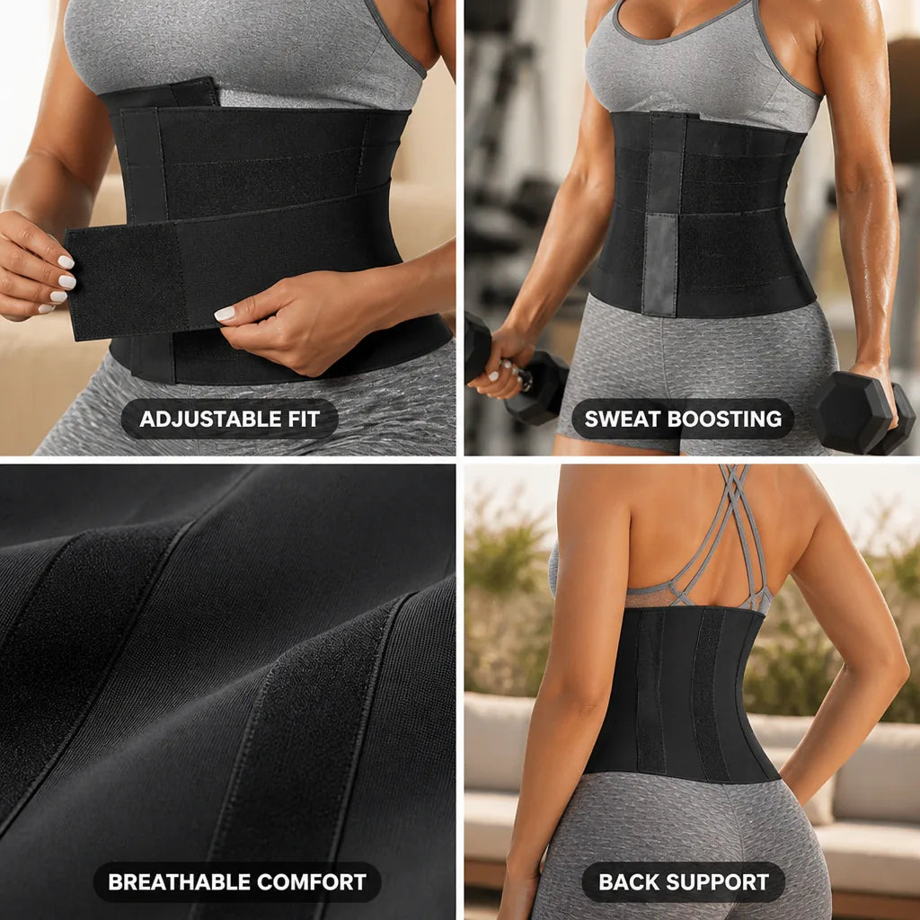 Waist Cincher Wrap Adjustable Breathable One Size