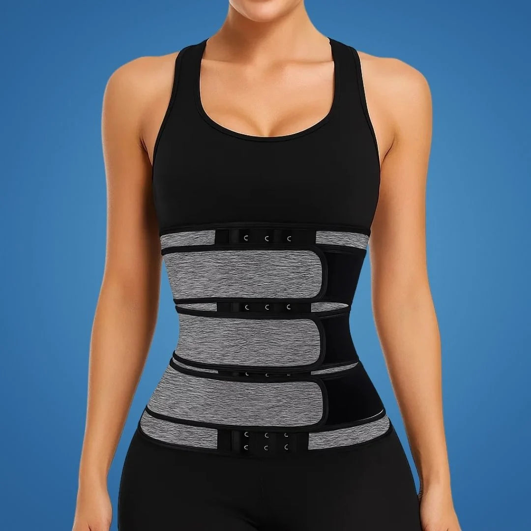 Waist Trainer Belt Triple Compression Breathable Neoprene Adjustable Fit