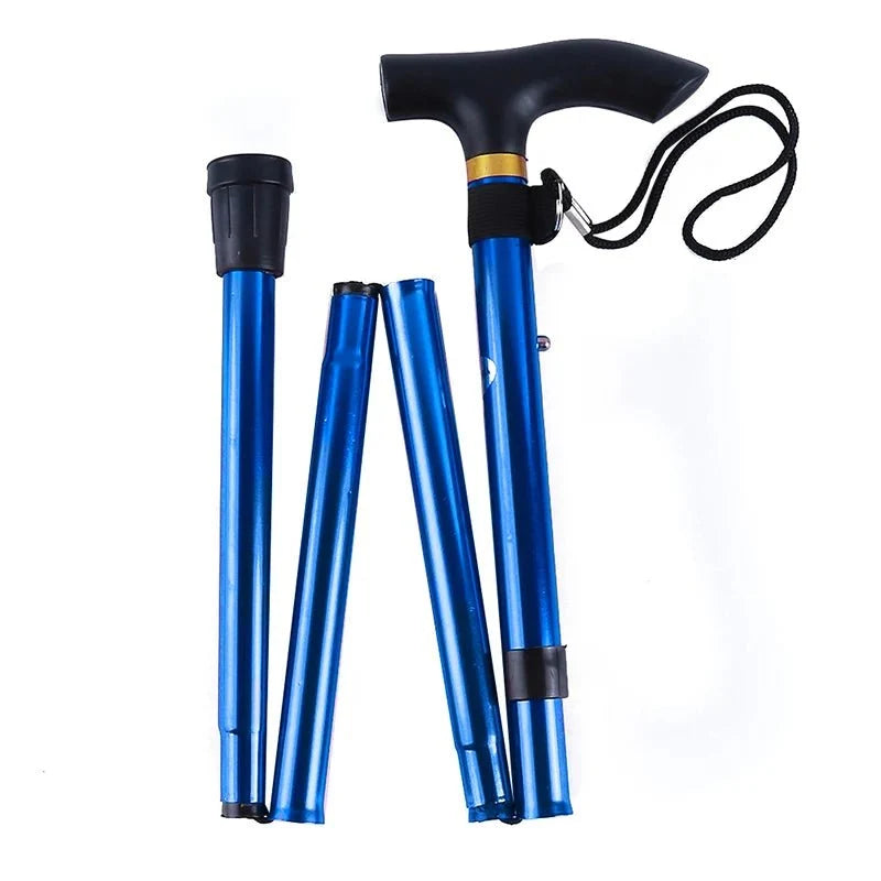 Walking Cane Lightweight Aluminum Adjustable Height & Foldable
