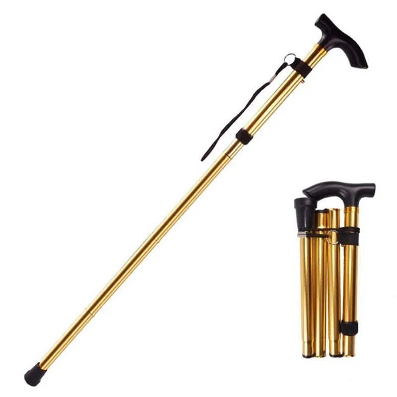 Walking Cane Lightweight Aluminum Adjustable Height & Foldable