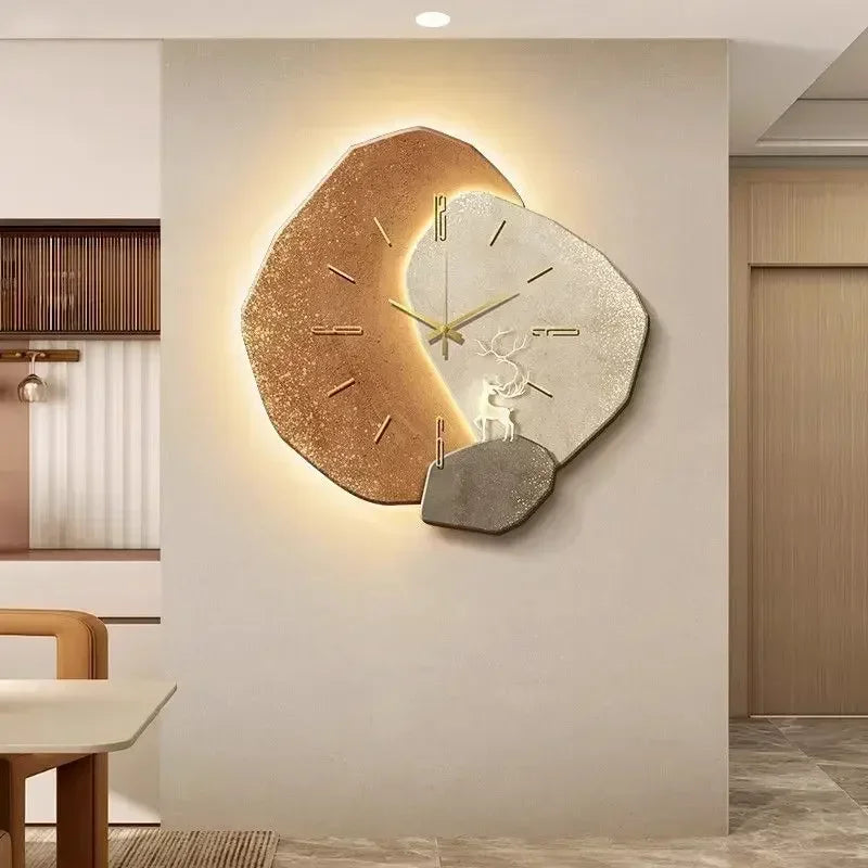 Wall Clock LED Backlight Acrylic Numerals Silent Sweep