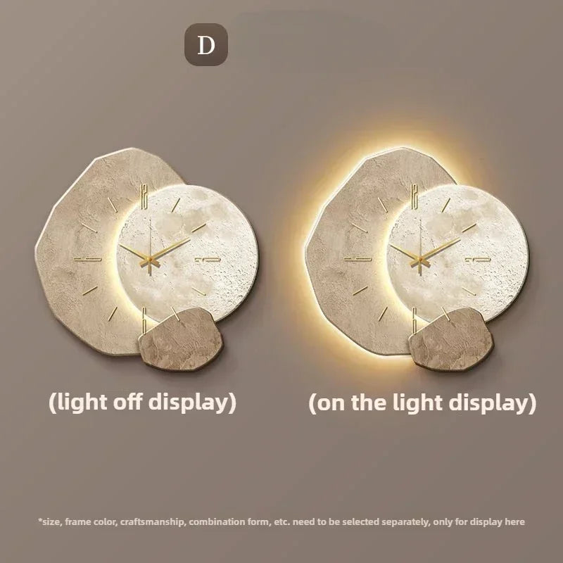 Wall Clock LED Backlight Acrylic Numerals Silent Sweep
