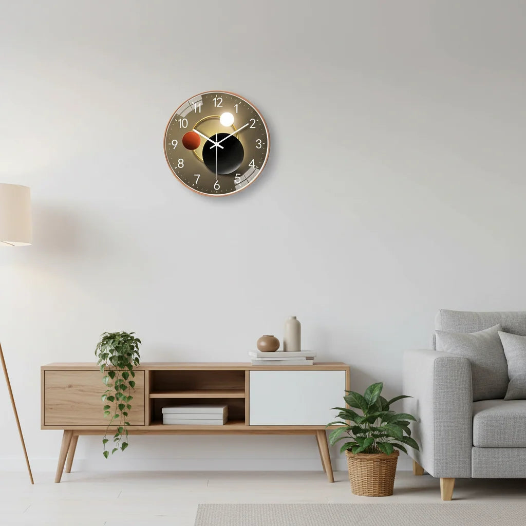 Wall Clock Minimalist & Silent Sweep Multiple Sizes