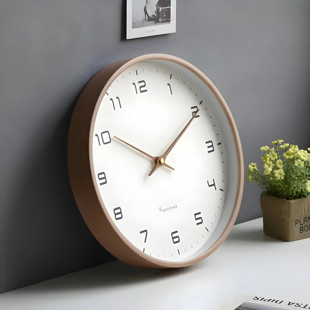 Wall Clock Silent Sweep Minimal Dial & Slim Profile
