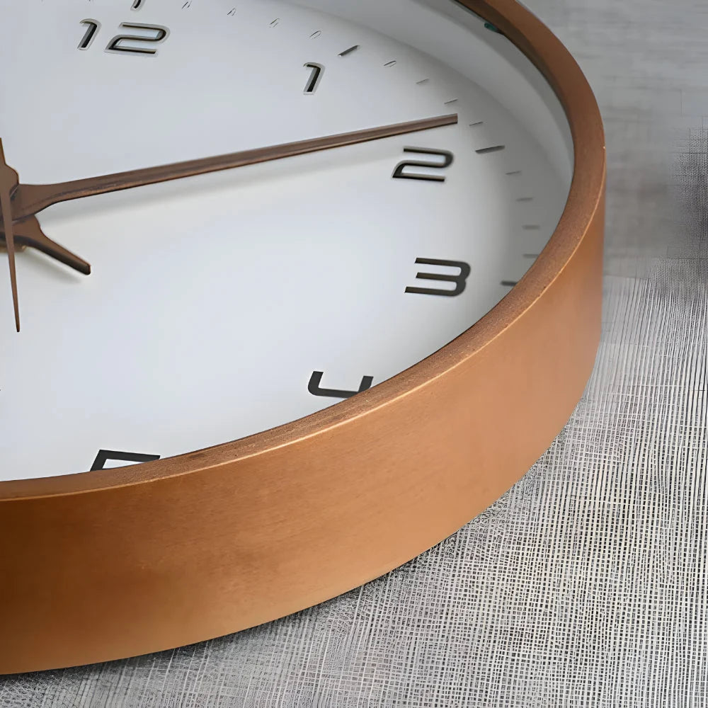 Wall Clock Silent Sweep Minimal Dial & Slim Profile