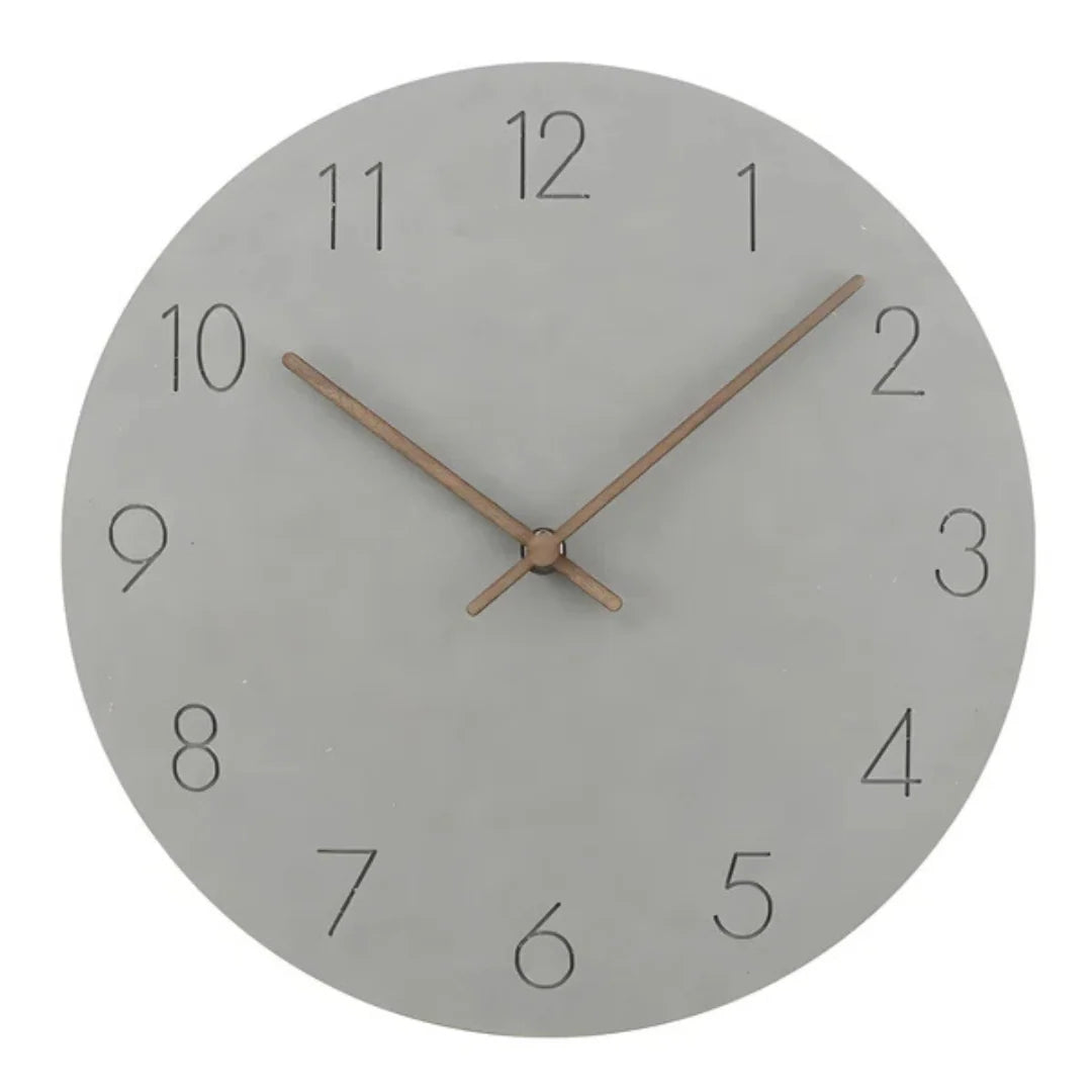 Wall Clock Timber Case Silent Sweep
