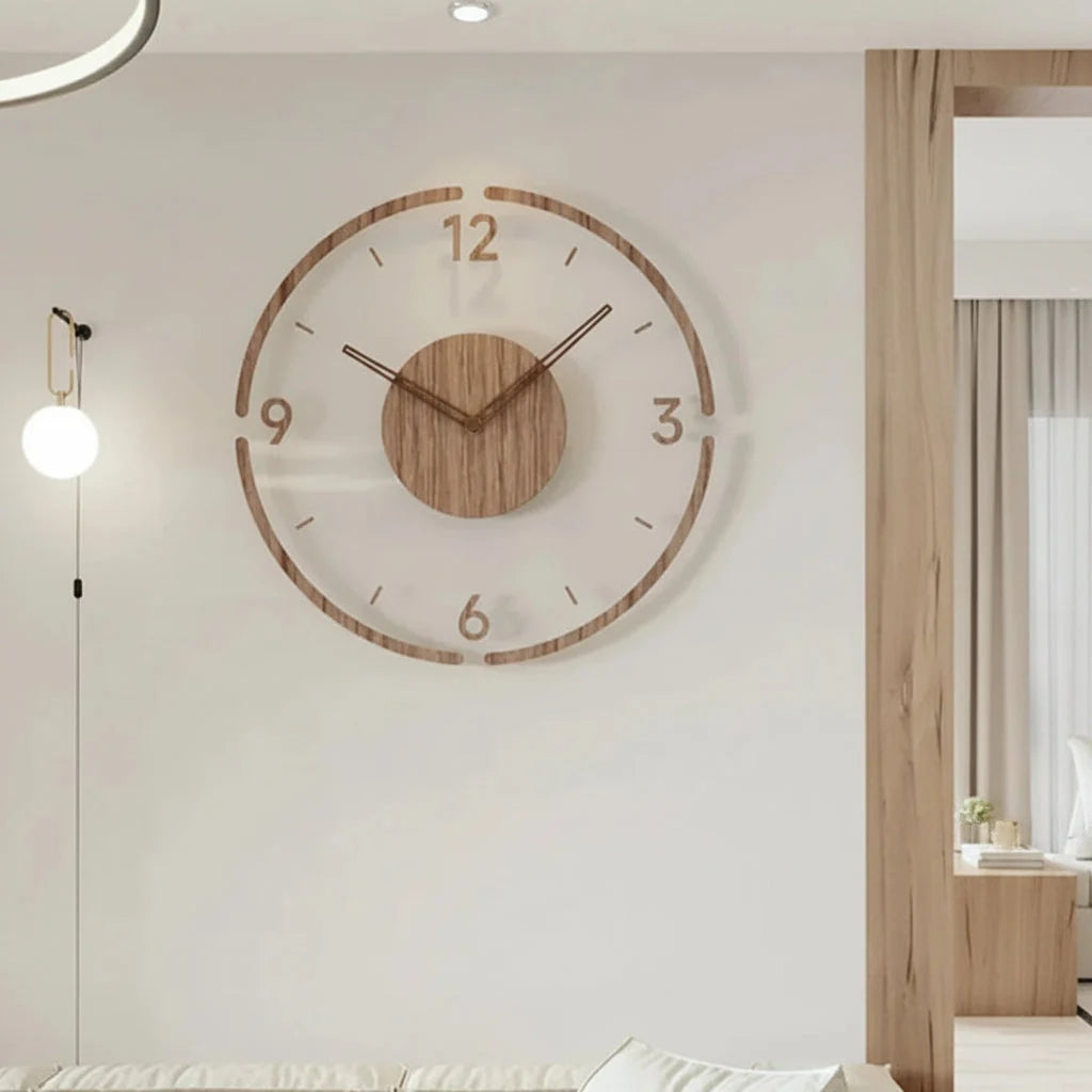 Wall Clock Vintage Numbered Dial Silent Movement