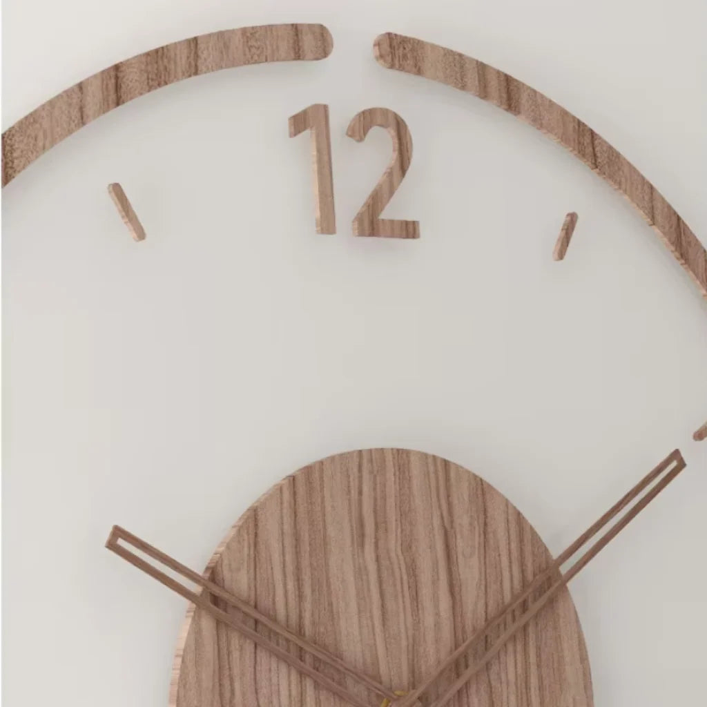 Wall Clock Vintage Numbered Dial Silent Movement