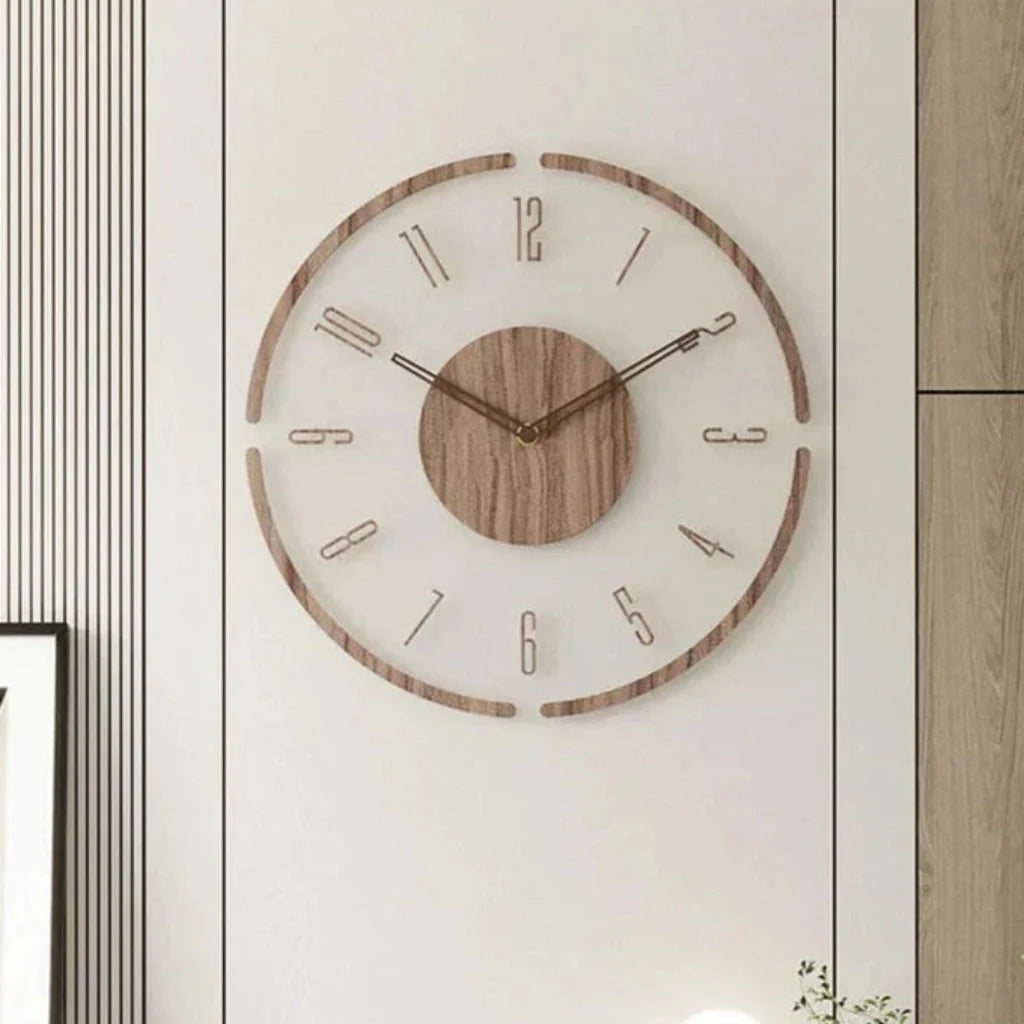 Wall Clock Vintage Numbered Dial Silent Movement