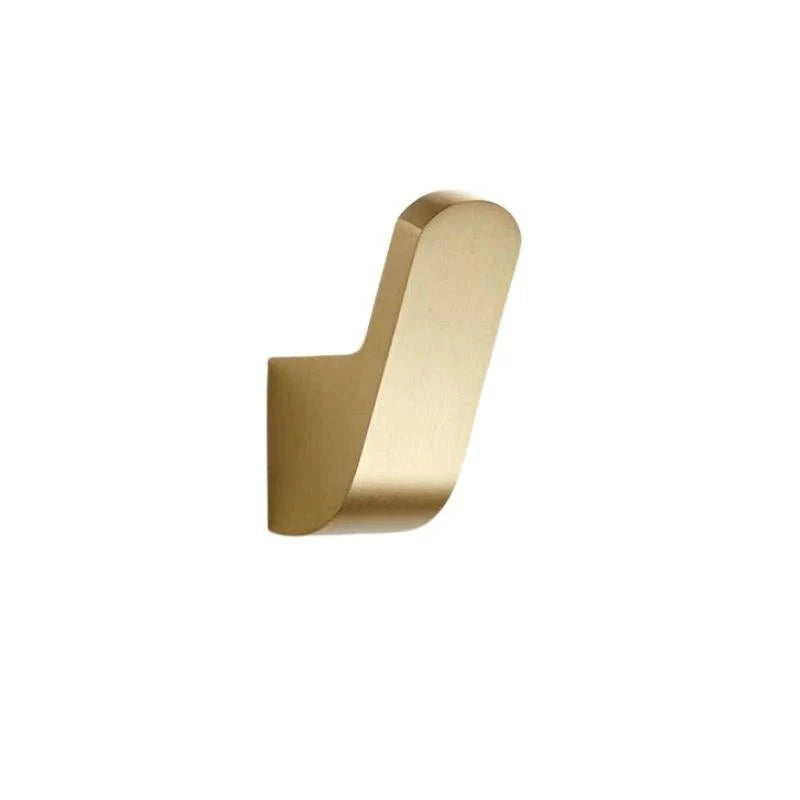 Wall Hook Brass Gold-Finish Space-Saving