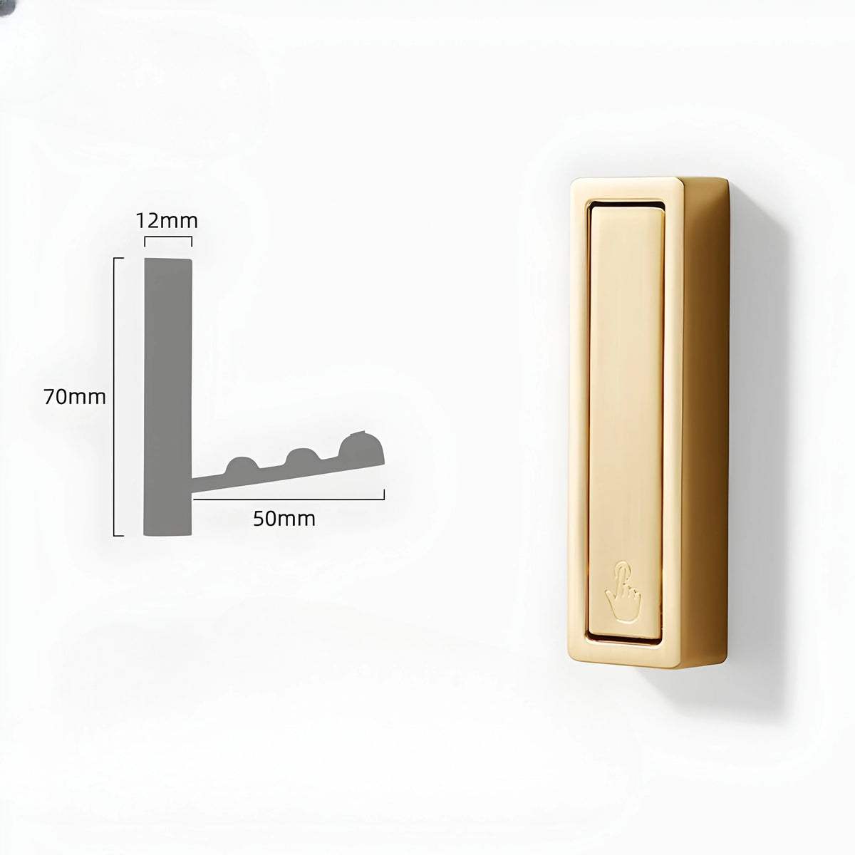 Wall Hook Foldable Aluminum Alloy Adhesive Mount