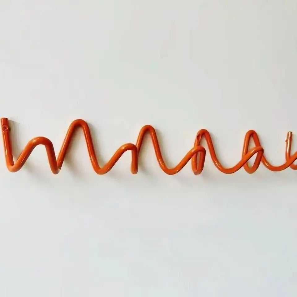 Wall Hook Rack Iron Three Hooks Space-Saving Wall-Mounted